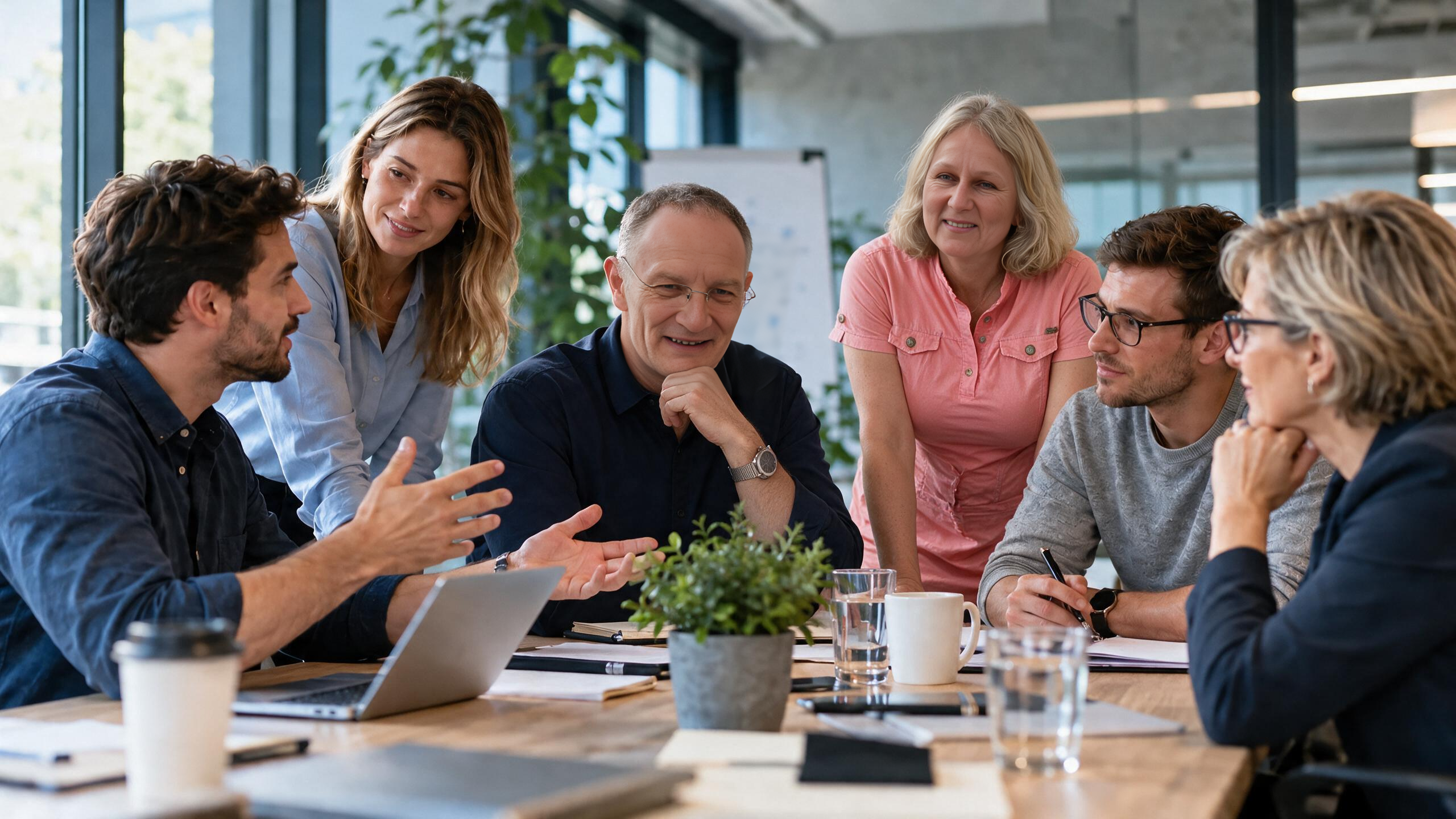 Team bei einer praxisnahen Schulung zu digitalen Werkzeugen und künstlicher Intelligenz